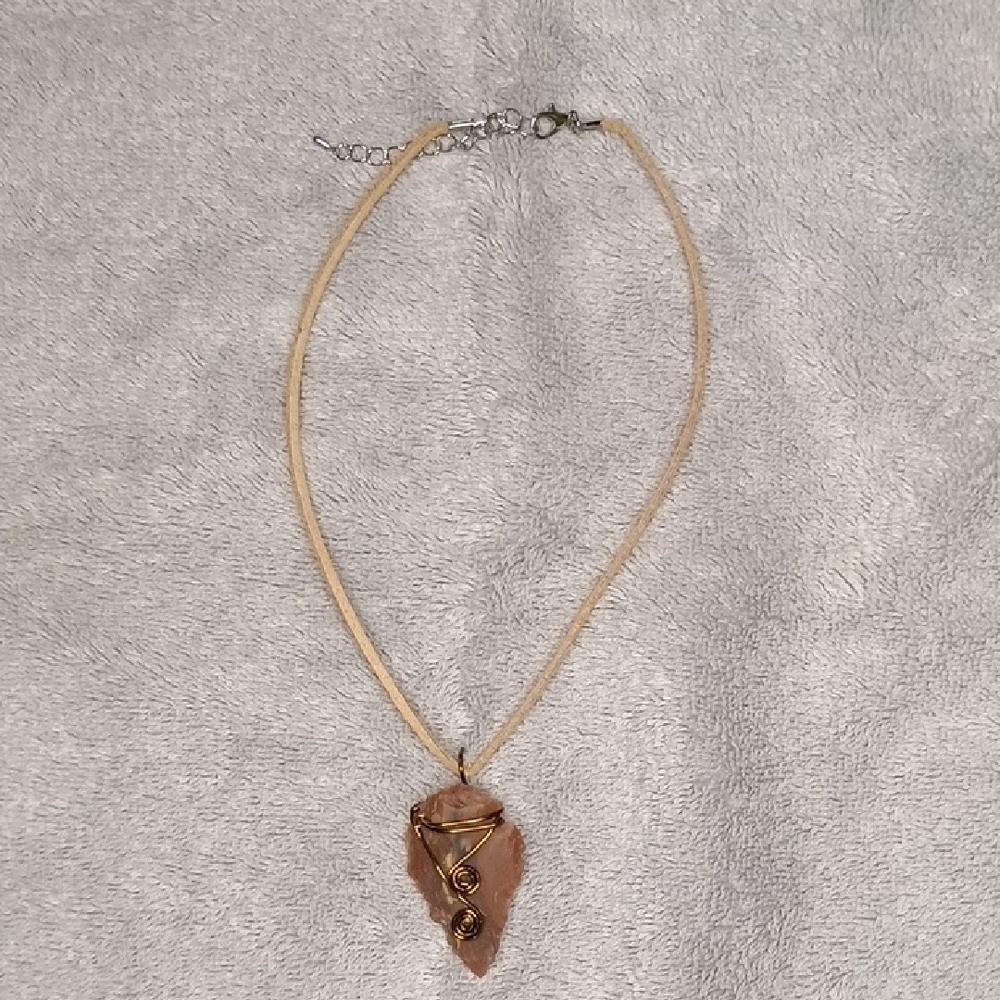 Agate Arrowhead Necklace